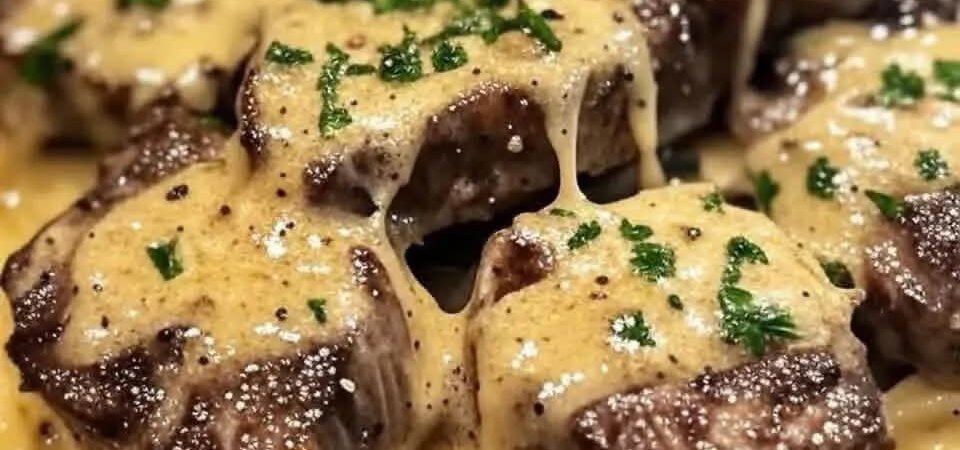 Creamy Parmesan Pasta with Garlic Steak Bites: The Ultimate Comfort Food Dinner