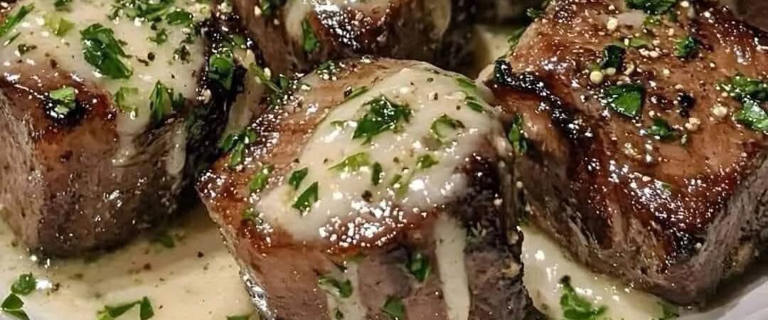 Garlic Butter Steak Bites with Parmesan Cream Sauce – The Ultimate One-Pan Steak Dinner