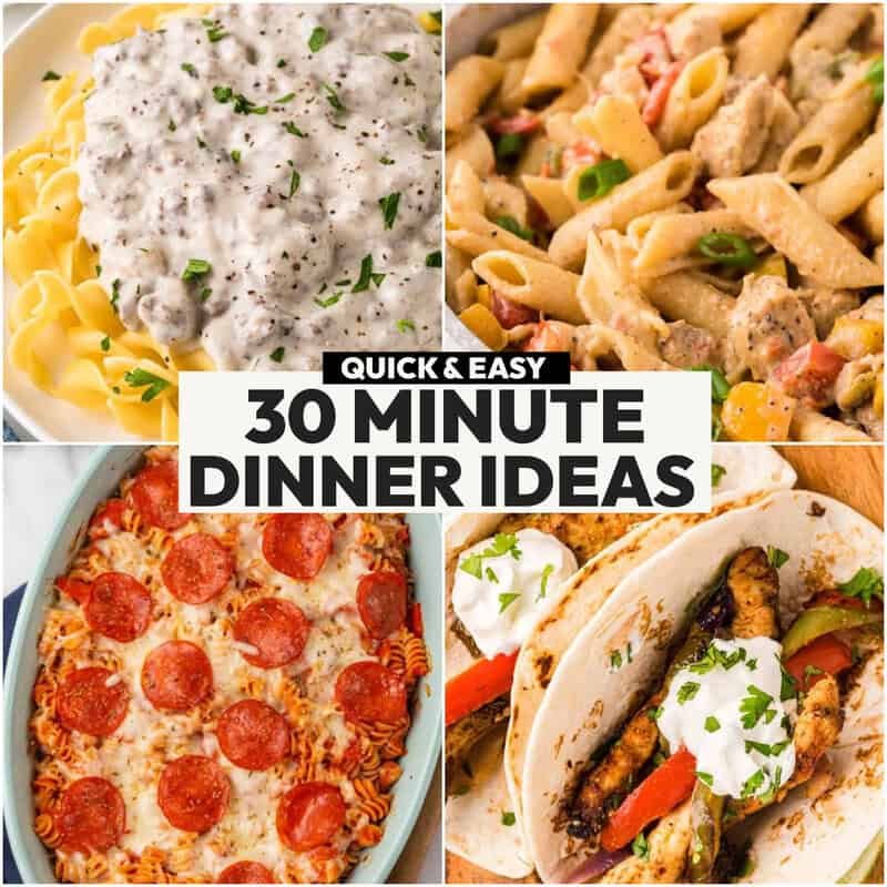 Easy Meals under 30 minutes