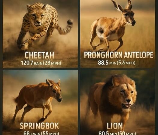 6 FASTEST LAND ANIMALS