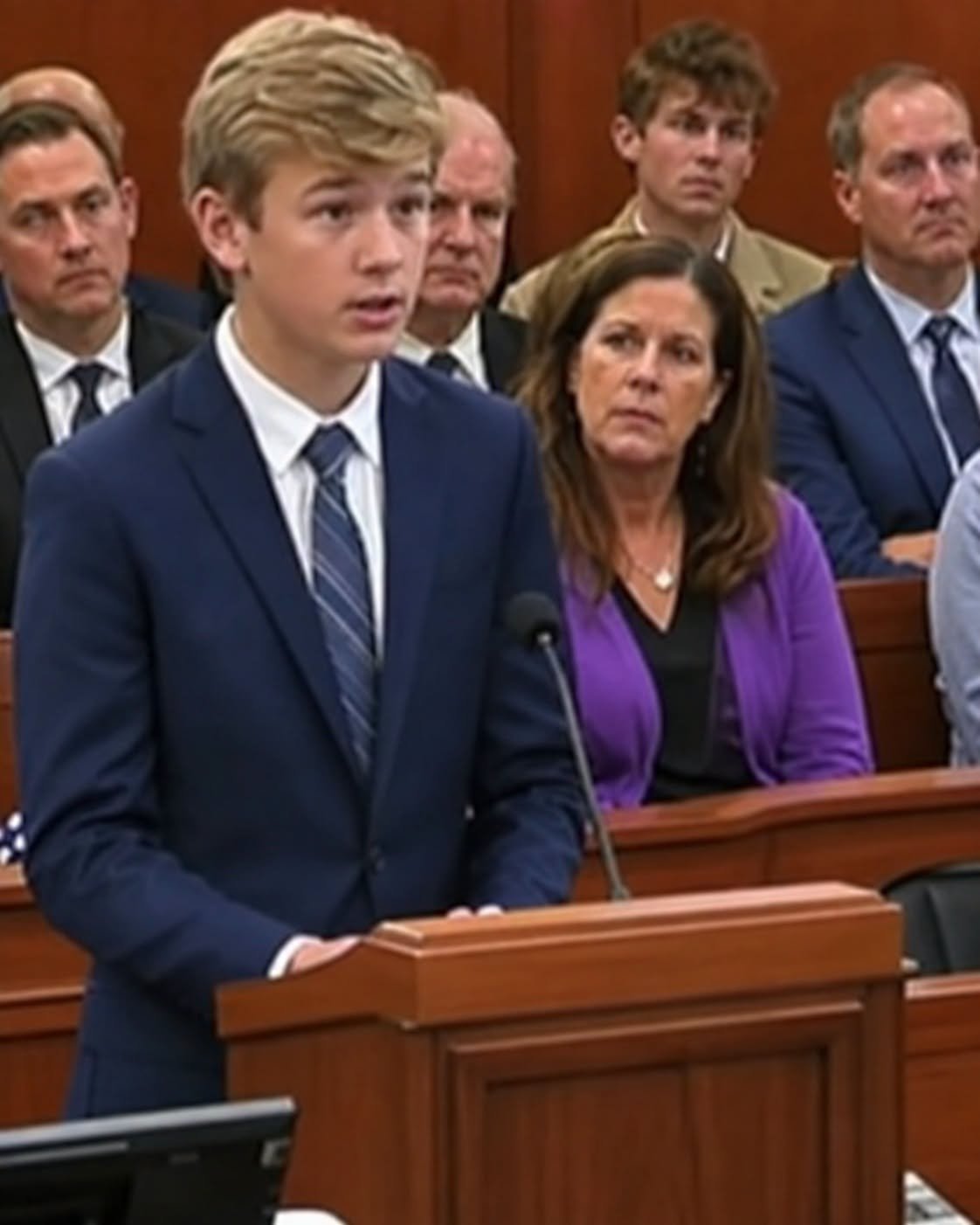 I found an abandoned baby in the hallway and raised him as my own son. But when his biological mother, a millionaire, returned seventeen years later, he said something in court that left everyone speechless.