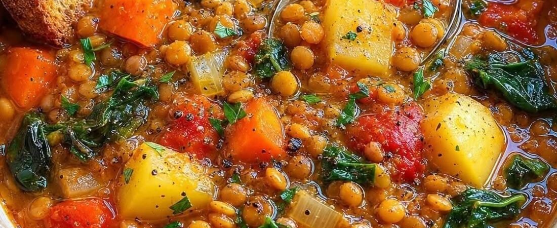 Natural Pain-Relieving Lentil and Vegetable Stew: Enjoy Delicious Relief from Pain