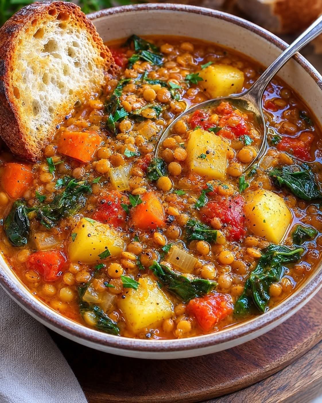 Natural Pain-Relieving Lentil and Vegetable Stew: Enjoy Delicious Relief from Pain