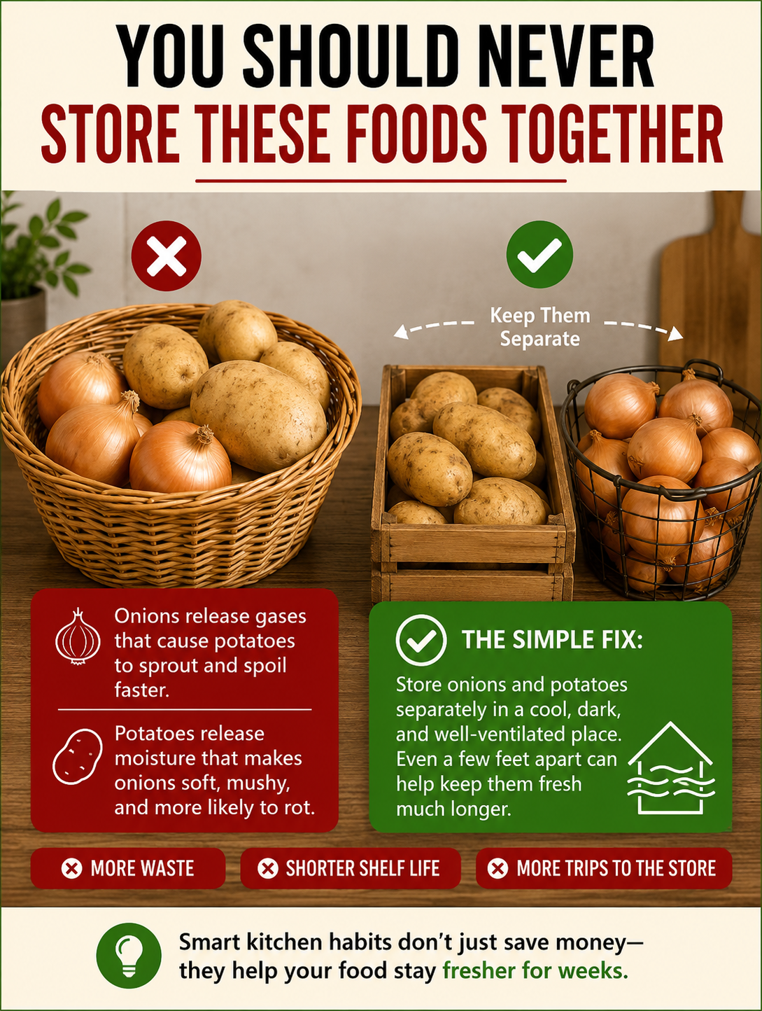 You Should Never Store These Foods Together