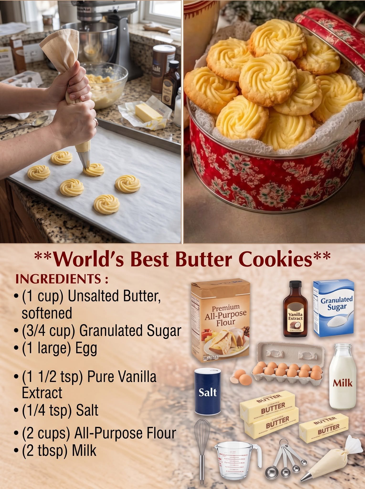 World’s Best Butter Cookies