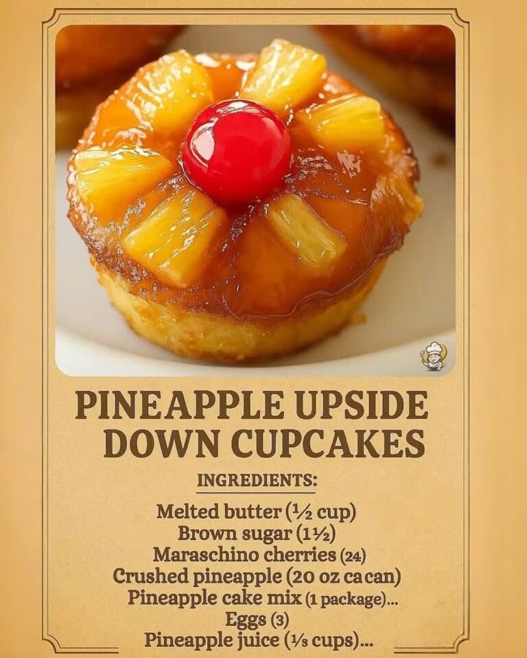 Mini Pineapple Upside Down Cakes-