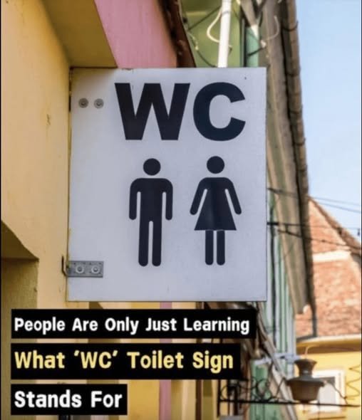 Most Public Toilets Have a ‘WC’ Sign Outside, But No One Seems to Know What It Means??? 😲🚻
