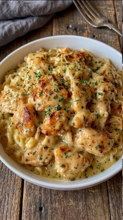 One-Pan Chicken with Buttered Noodles