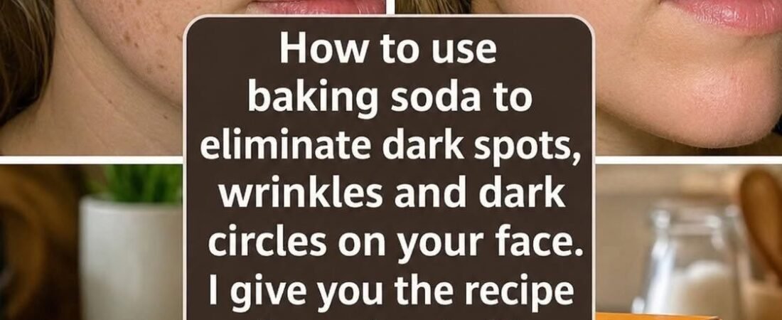 How to use baking soda to remove dark spots, wrinkles and dark circles from your face.