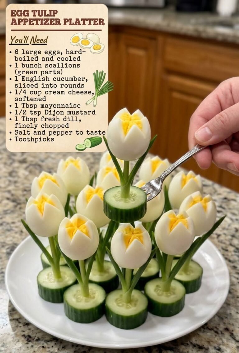 Deviled Egg Tulip Appetizer Platter