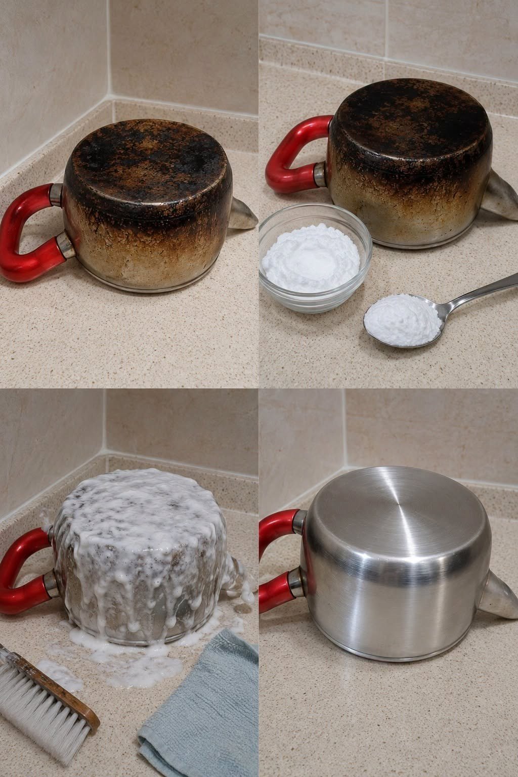 Encrusted pans, how to clean them naturally: it will take you a few seconds