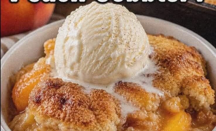 Old-Fashioned Peach Cobbler….