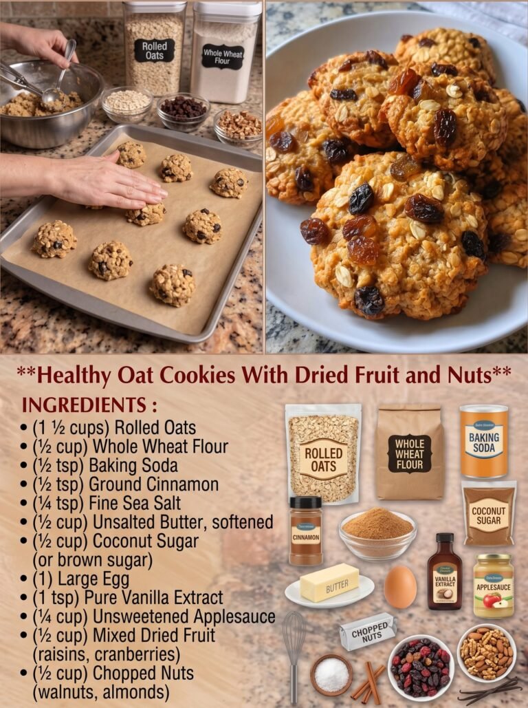 Healthy Oat Cookies With Dried Fruit and Nuts – Don’t LOSE this Recipe!