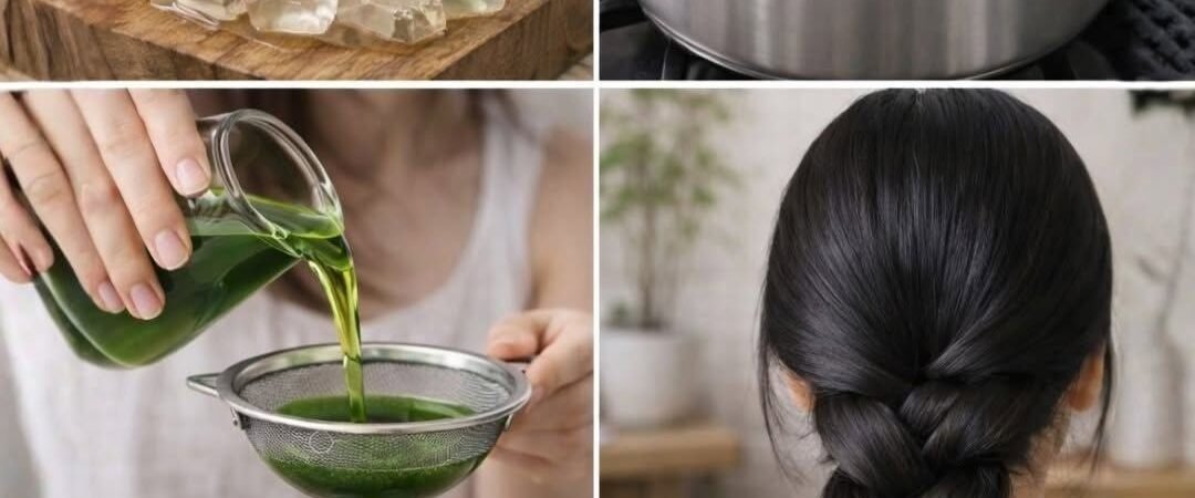 How to make aloe vera oil for faster hair growth and to stop hair loss… To continue receiving my recipes, just say something… Thank you!