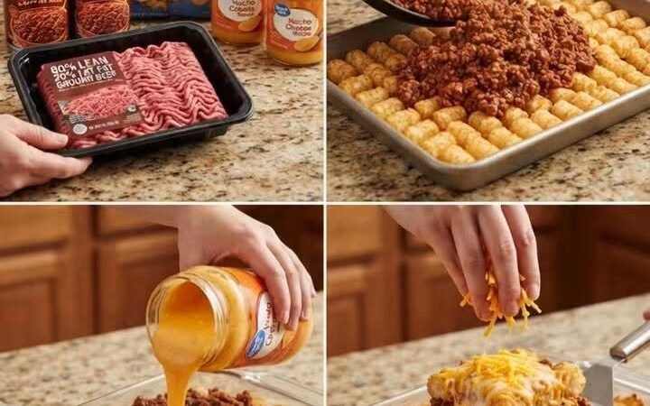 Sloppy Joe Tater Tot Casserole