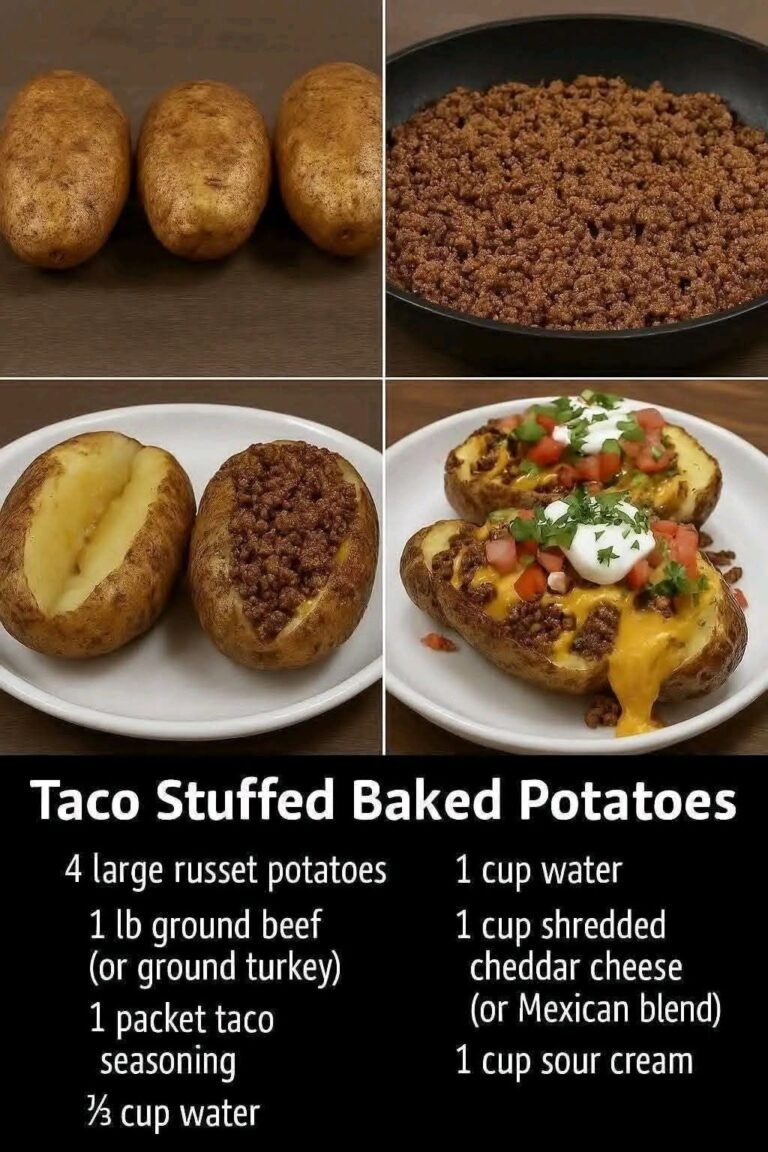 Taco Stuffed Baked Potatoes