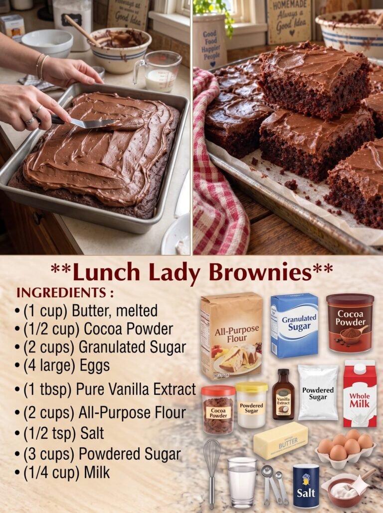 Quick Lunch Lady Brownies – Don’t LOSE this recipe