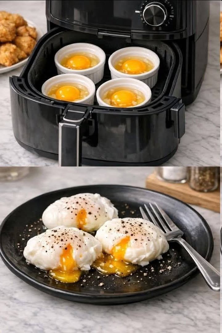 AIR FRYER POACHED EGGS