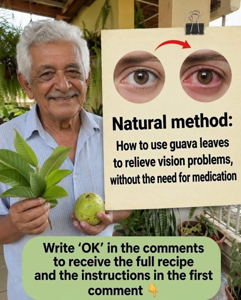 A natural remedy: Use guava leaves to treat eye problems, improve vision, and relieve pain and eye strain—especially as you age or after a long