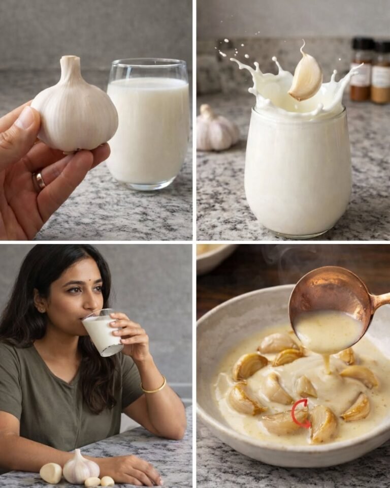 Boil garlic in milk, drink once: Why you need to start doing this Why Garlic Boiled in MilkTreasureyou will find the rest of the recipe in the comments, don’t forget to say thank you