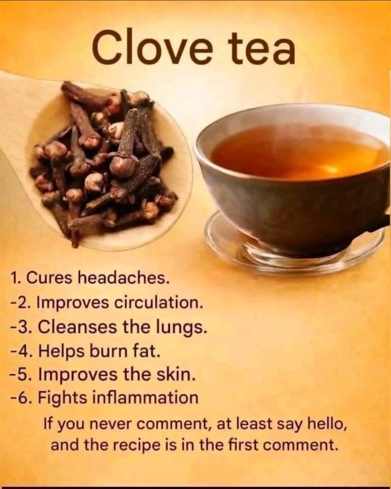 A Japanese doctor recommends drinking clove tea at night..