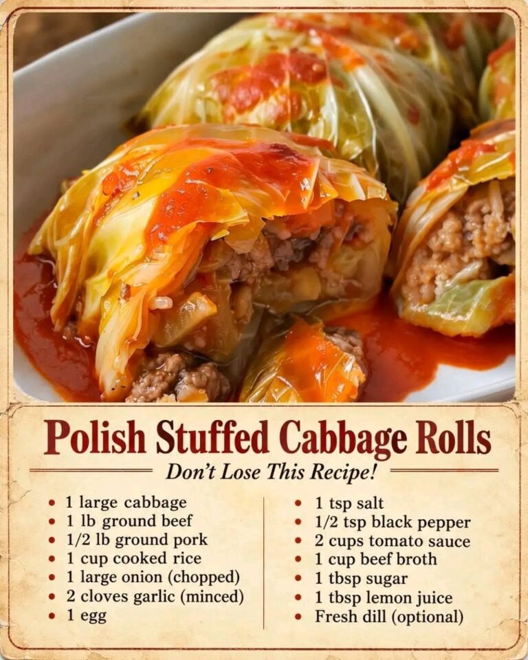 polish stuffed cabbage rolls