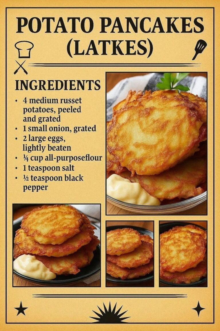 “I’ve never gotten so many compliments on something I’ve made! My girlfriends could not get enough. Going to be making this Potatos pancaks recipe quite often I’m sure!