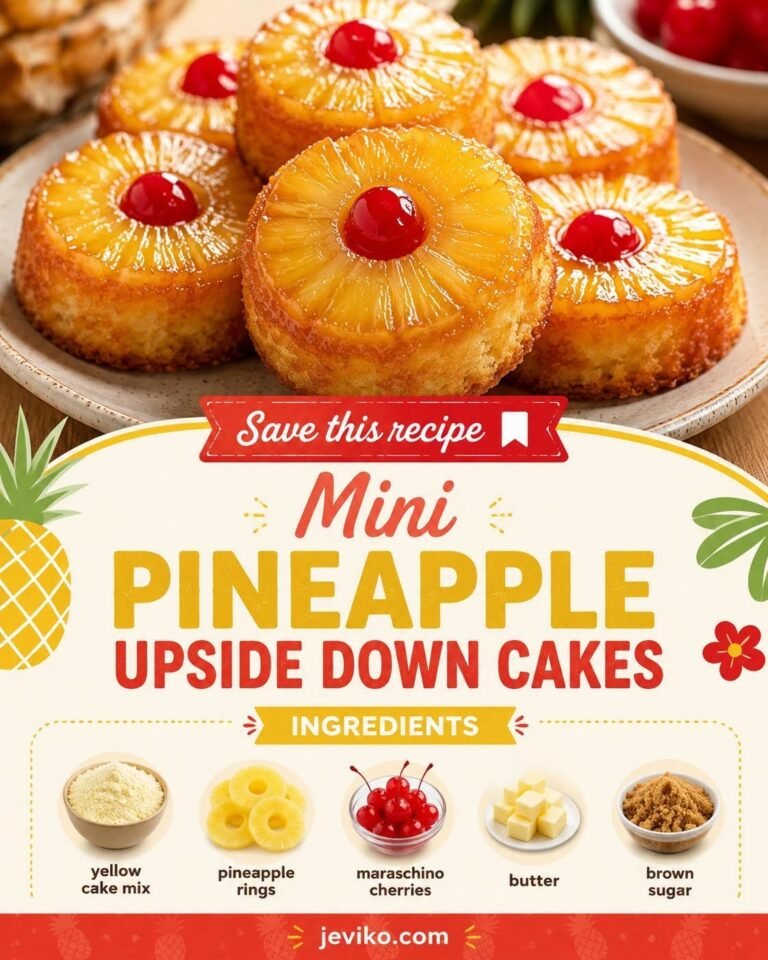 Mini Pineapple Upside Down Cakes-