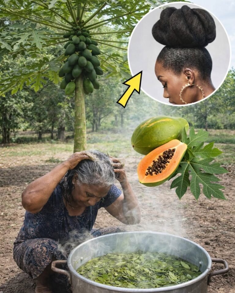 Papaya leaves: Don’t do this hair treatment if you’re not prepared for extreme hair growth.To continue receiving my recipes, you just have to say something…